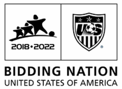 2018·2022 US BIDDING NATION UNITED STATES OF AMERICA Logo (USPTO, 06/17/2009)