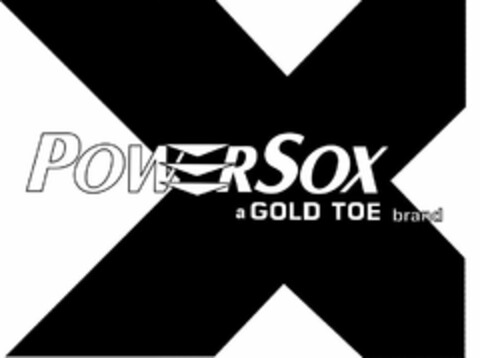 POWER SOX A GOLD TOE BRAND X Logo (USPTO, 16.11.2009)