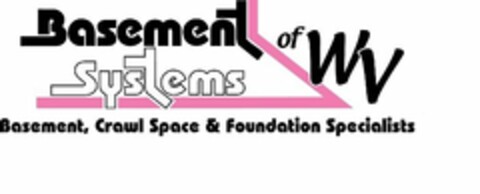 BASEMENT SYSTEMS OF WV BASEMENT, CRAWL SPACE & FOUNDATION SPECIALISTS Logo (USPTO, 06/02/2011)