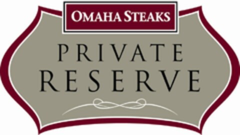 OMAHA STEAKS PRIVATE RESERVE Logo (USPTO, 28.07.2011)