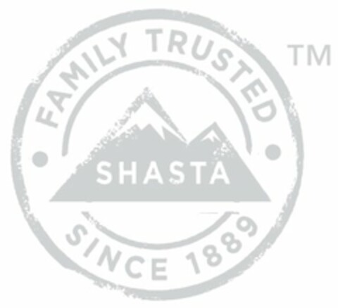 SHASTA FAMILY TRUSTED SINCE 1889 Logo (USPTO, 09.09.2011)