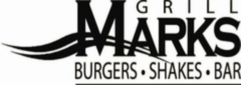 GRILL MARKS BURGERS·SHAKES·BAR Logo (USPTO, 11.09.2012)