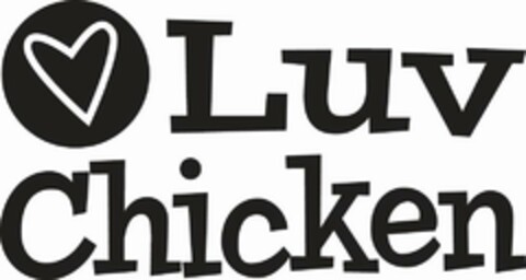 LUV CHICKEN Logo (USPTO, 18.06.2013)