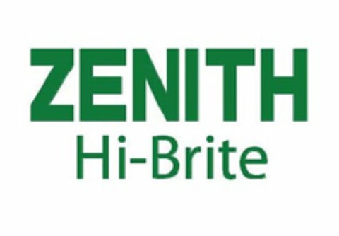ZENITH HI-BRITE Logo (USPTO, 25.06.2014)