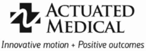 ACTUATED MEDICAL INNOVATIVE MOTION + POSITIVE OUTCOMES Logo (USPTO, 05.09.2014)