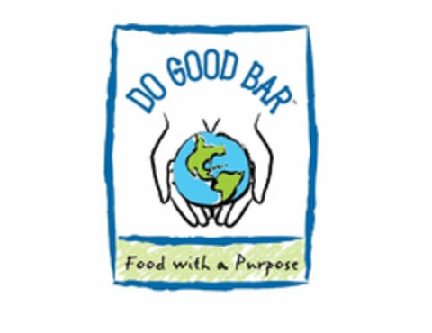 DO GOOD BAR FOOD WITH A PURPOSE Logo (USPTO, 09/08/2015)