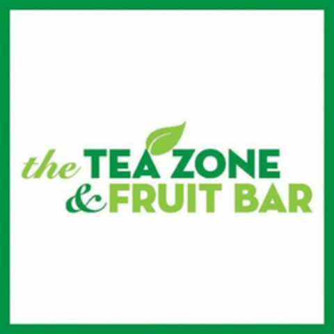 THE TEA ZONE AND FRUIT BAR Logo (USPTO, 03/27/2017)