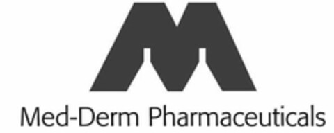 M MED-DERM PHARMACEUTICALS Logo (USPTO, 10/03/2017)