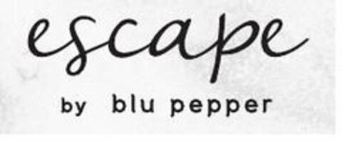 ESCAPE BY BLU PEPPER Logo (USPTO, 08.01.2018)