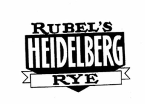 RUBEL'S HEIDELBERG RYE Logo (USPTO, 15.01.2019)