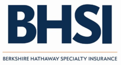 BHSI BERKSHIRE HATHAWAY SPECIALTY INSURANCE Logo (USPTO, 05.08.2019)