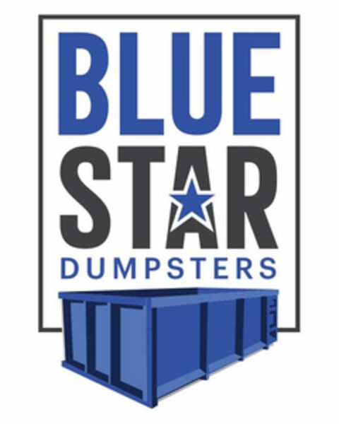 BLUE STAR DUMPSTERS Logo (USPTO, 01/22/2020)