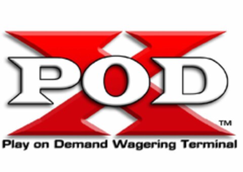 XPOD PLAY ON DEMAND WAGERING TERMINAL Logo (USPTO, 08.04.2011)