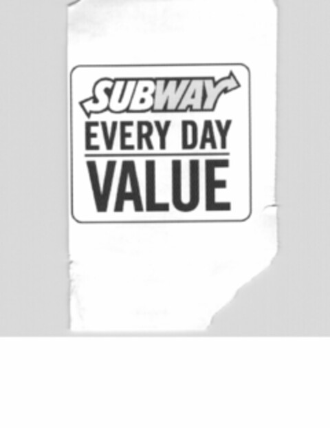 SUBWAY EVERY DAY VALUE Logo (USPTO, 23.01.2009)