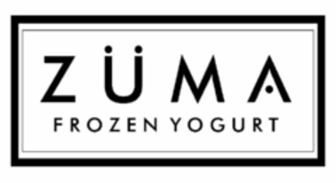 ZÜMA FROZEN YOGURT Logo (USPTO, 06.07.2011)