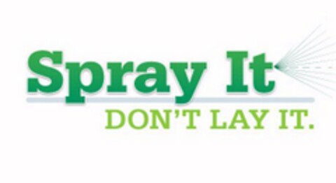 SPRAY IT DON'T LAY IT Logo (USPTO, 07/21/2011)