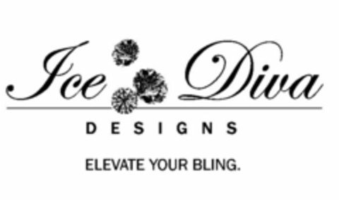 ICE DIVA DESIGNS ELEVATE YOUR BLING. Logo (USPTO, 10/18/2011)