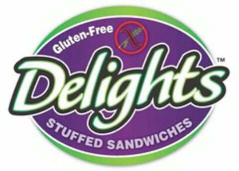 GLUTEN-FREE DELIGHTS STUFFED SANDWICHES. Logo (USPTO, 04.03.2013)