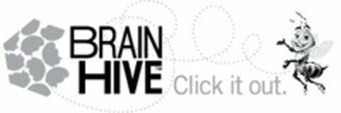 BRAIN HIVE CLICK IT OUT. Logo (USPTO, 14.06.2013)