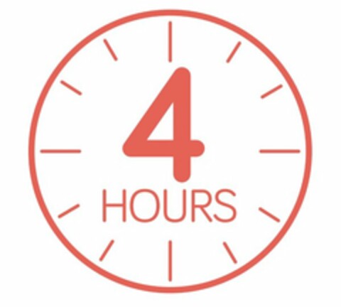 4 HOURS Logo (USPTO, 10.06.2015)