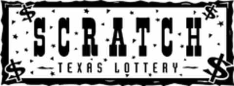 SCRATCH TEXAS LOTTERY Logo (USPTO, 25.09.2015)
