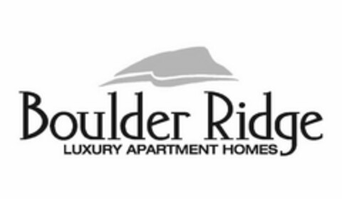 BOULDER RIDGE LUXURY APARTMENT HOMES Logo (USPTO, 05.11.2015)