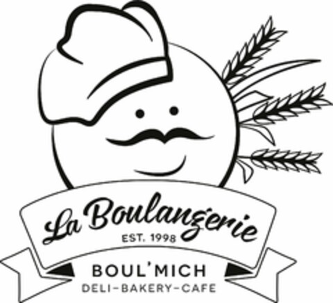 LA BOULANGERIE BOUL'MICH DELI BAKERY CAFE EST. 1998 Logo (USPTO, 29.12.2015)