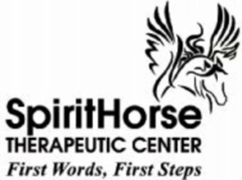 SPIRITHORSE THERAPEUTIC CENTER FIRST WORDS, FIRST STEPS Logo (USPTO, 03/07/2016)