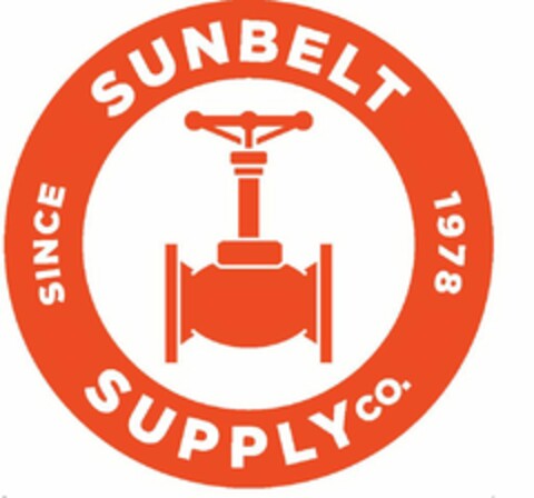 SUNBELT SUPPLY CO. SINCE 1978 Logo (USPTO, 23.05.2016)