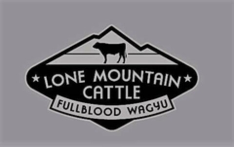 LONE MOUNTAIN CATTLE FULLBLOOD WAGYU Logo (USPTO, 09/05/2017)