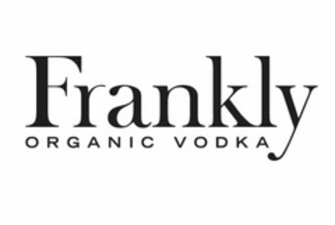 FRANKLY ORGANIC VODKA Logo (USPTO, 06.02.2018)