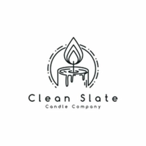 CLEAN SLATE CANDLE COMPANY Logo (USPTO, 24.01.2020)