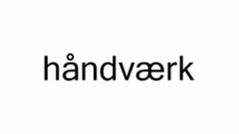 HÅNDVAERK Logo (USPTO, 11.06.2020)