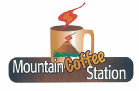 MOUNTAIN COFFEE STATION Logo (USPTO, 22.01.2009)