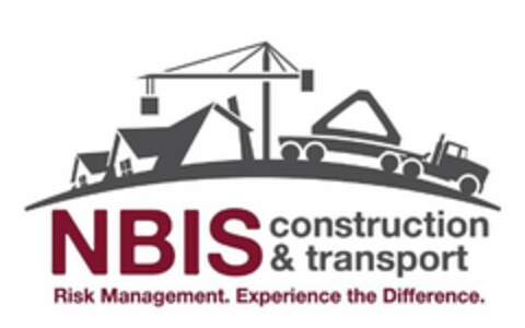 NBIS CONSTRUCTION & TRANSPORT RISK MANAGEMENT. EXPERIENCE THE DIFFERENCE. Logo (USPTO, 03.06.2009)