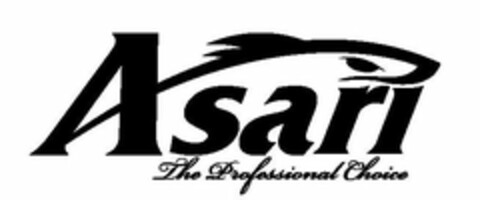 ASARI THE PROFESSIONAL CHOICE Logo (USPTO, 30.10.2009)