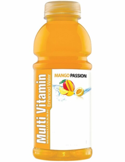 MULTI VITAMIN ENHANCED WATER WITH VITAMINS A, C, E, B3, B5, B6, B12 MANGO PASSION Logo (USPTO, 05.12.2009)