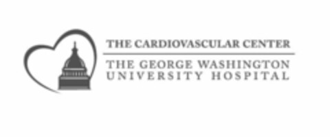 THE CARDIOVASCULAR CENTER THE GEORGE WASHINGTON UNIVERSITY HOSPITAL Logo (USPTO, 23.04.2010)