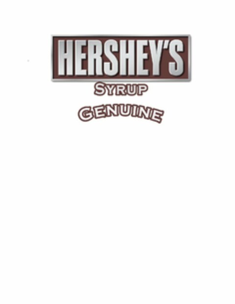 HERSHEY'S, SYRUP GENUINE Logo (USPTO, 07.07.2011)