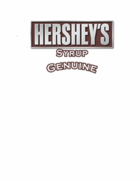 HERSHEY'S, SYRUP GENUINE Logo (USPTO, 07/07/2011)