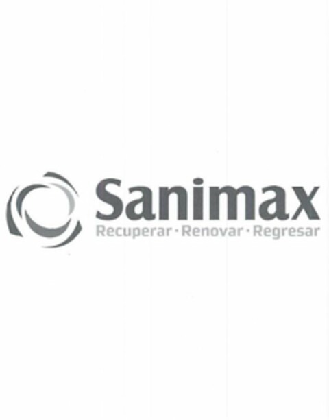 SANIMAX RECUPERAR RENOVAR · REGRESAR · Logo (USPTO, 10.11.2011)