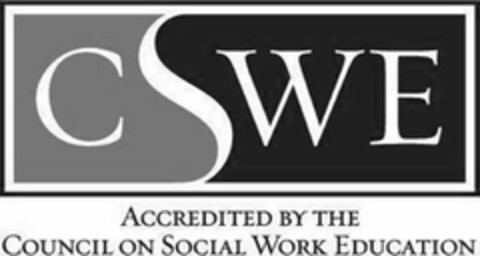 CSWE ACCREDITED BY THE COUNCIL ON SOCIAL WORK EDUCATION Logo (USPTO, 12/19/2011)