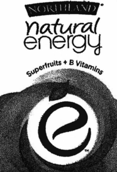 NORTHLAND NATURAL ENERGY SUPERFRUITS + B VITAMINS E Logo (USPTO, 13.04.2012)