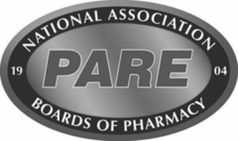 1904 NATIONAL ASSOCIATION BOARDS OF PHARMACY PARE Logo (USPTO, 03.06.2013)