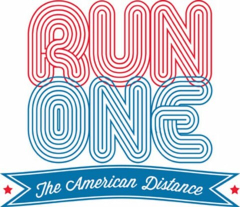 RUN ONE THE AMERICAN DISTANCE Logo (USPTO, 03/25/2015)