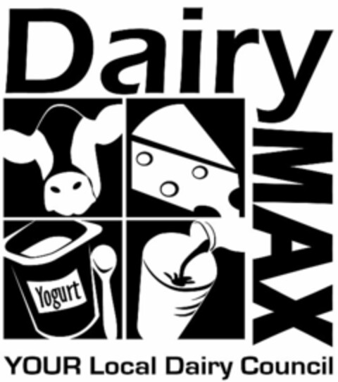 DAIRY MAX YOUR LOCAL DAIRY COUNCIL YOGURT Logo (USPTO, 05/04/2015)