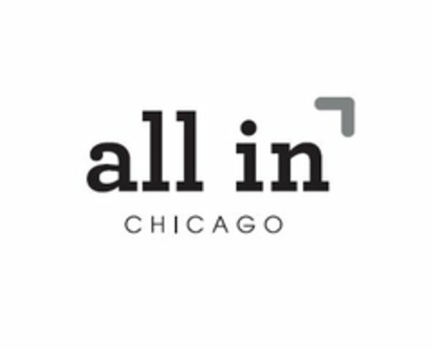 ALL IN CHICAGO Logo (USPTO, 23.07.2015)