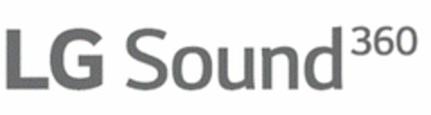 LG SOUND360 Logo (USPTO, 15.10.2015)