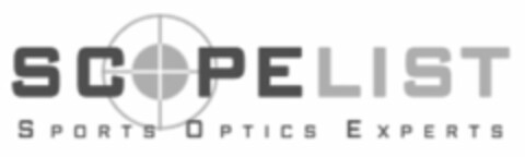 SCOPELIST SPORTS OPTICS EXPERTS Logo (USPTO, 25.04.2016)