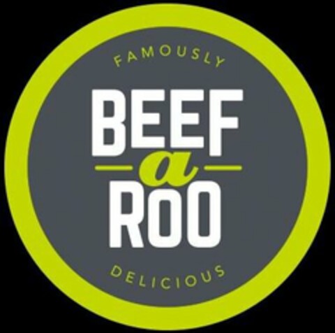 BEEF-A-ROO FAMOUSLY DELICIOUS Logo (USPTO, 23.08.2017)